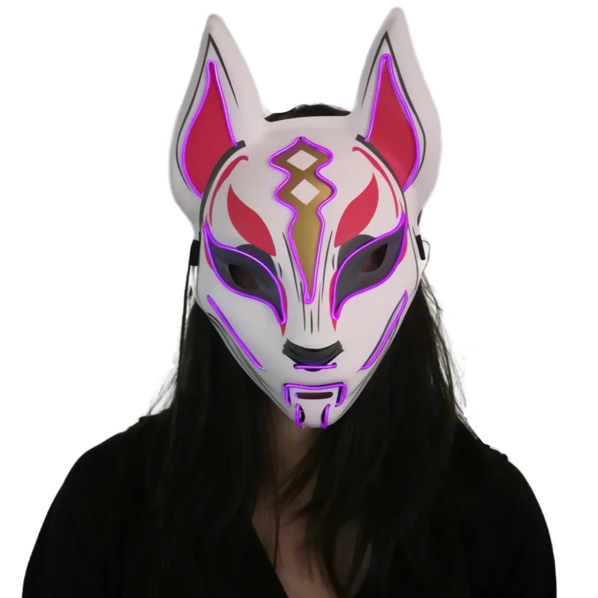 Halloween Costume Light Up Fox LED Mask - Cake Pops Parties