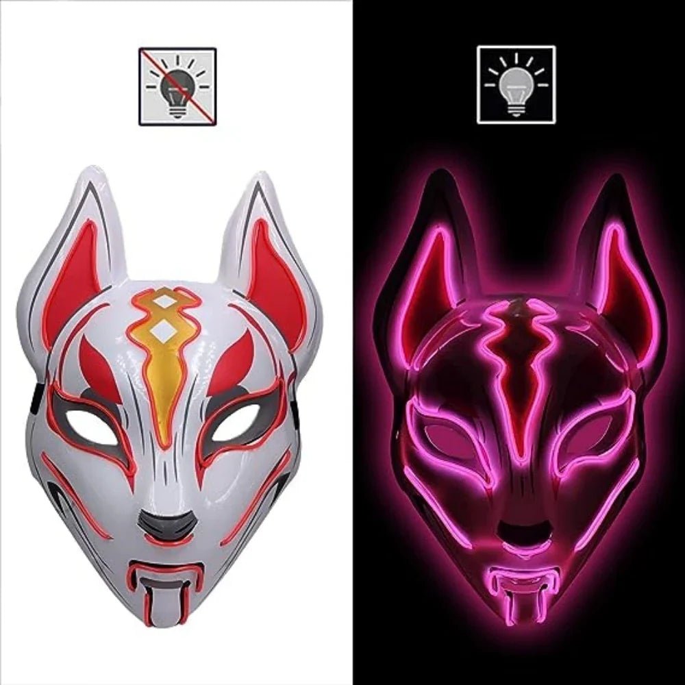 Halloween Costume Light Up Fox LED Mask - Cake Pops Parties