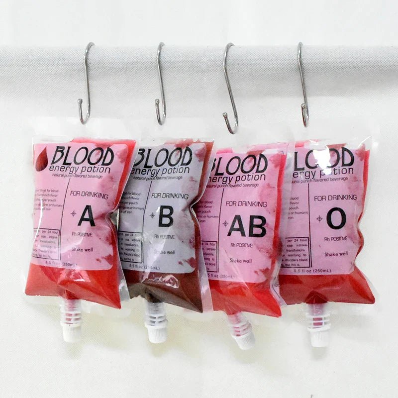 Halloween Skull Vampire Blood Drink Bags - Cake Pops Parties
