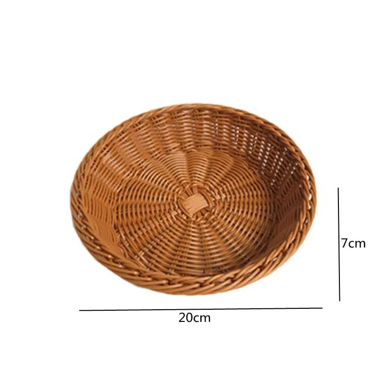 Hand - Woven Rattan Serving Baskets Set - Cake Pops Parties