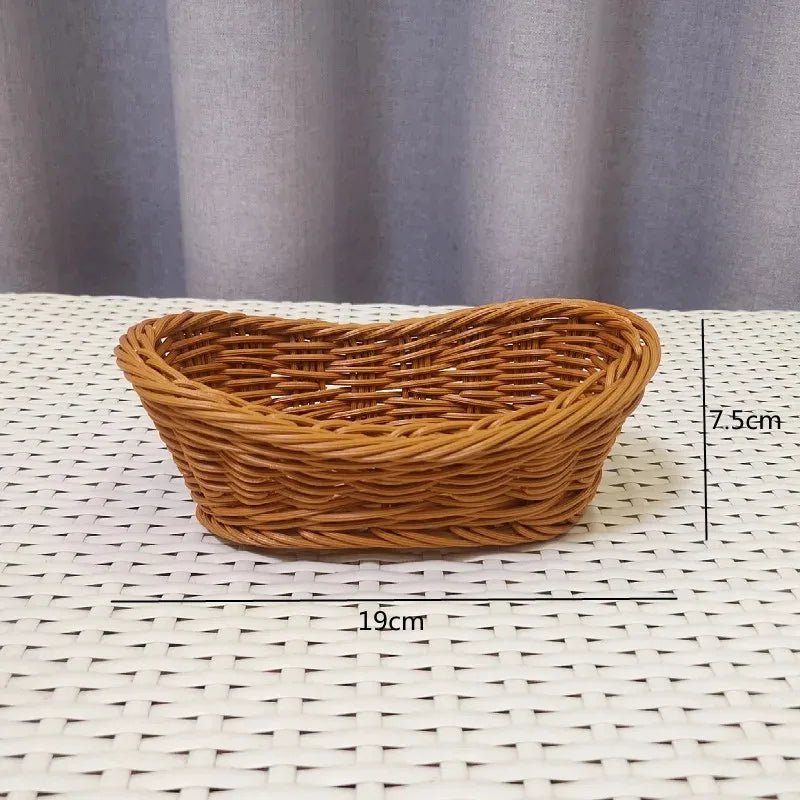 Hand - Woven Rattan Serving Baskets Set - Cake Pops Parties