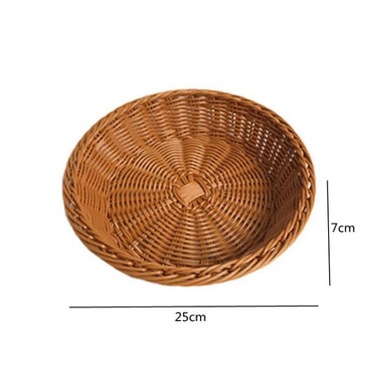 Hand - Woven Rattan Serving Baskets Set - Cake Pops Parties