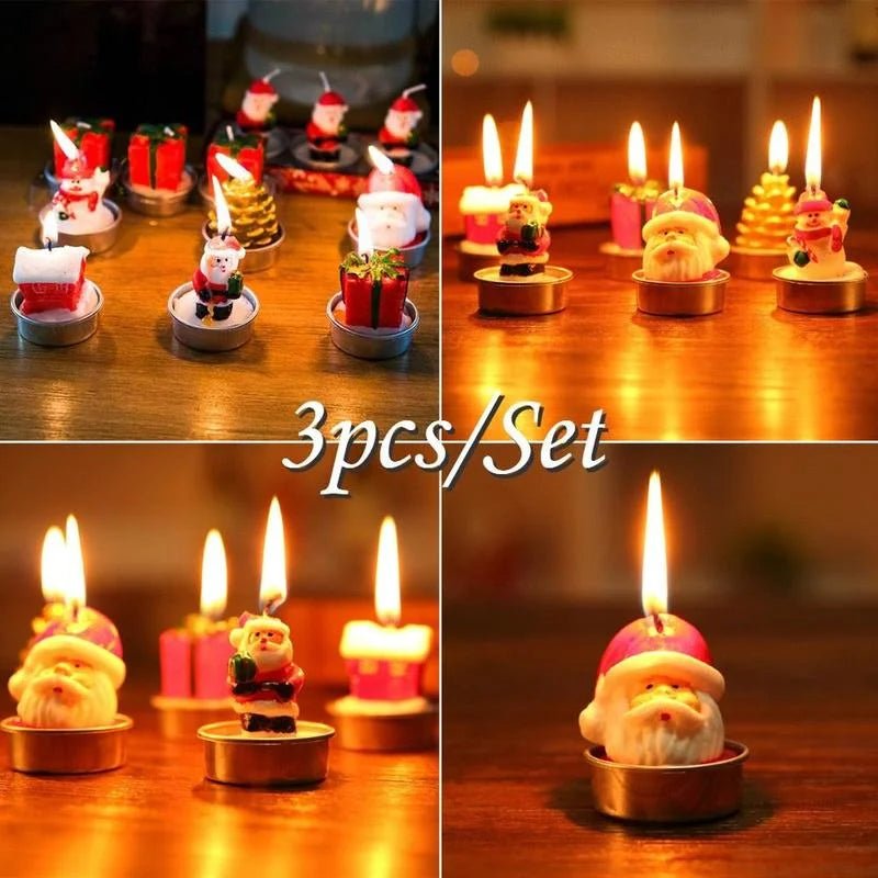 Handmade Christmas Candles - Cute Cartoon Designs - Cake Pops Parties
