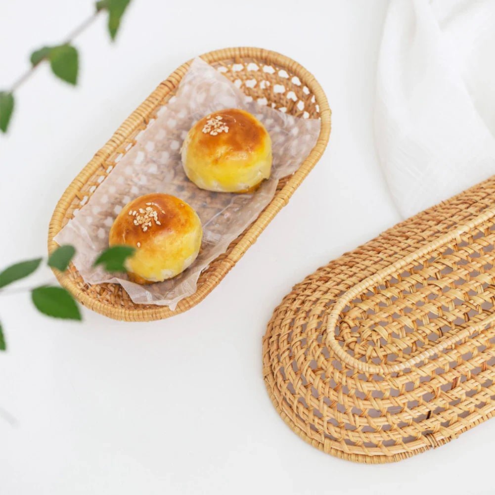 Handwoven Rattan Storage Tray Set - Cake Pops Parties