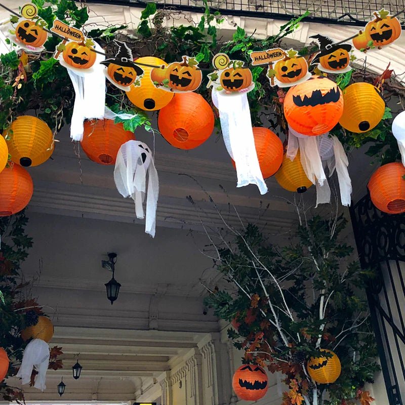 Happy Halloween Banner Garland - Cake Pops Parties