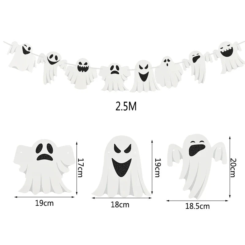 Happy Halloween Banner Garland - Cake Pops Parties