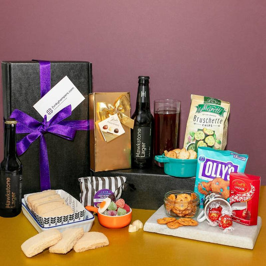 Hawkstone Lager and Snacks Hamper: The Ultimate Craft Beer Gift Experience - Cake Pops Parties
