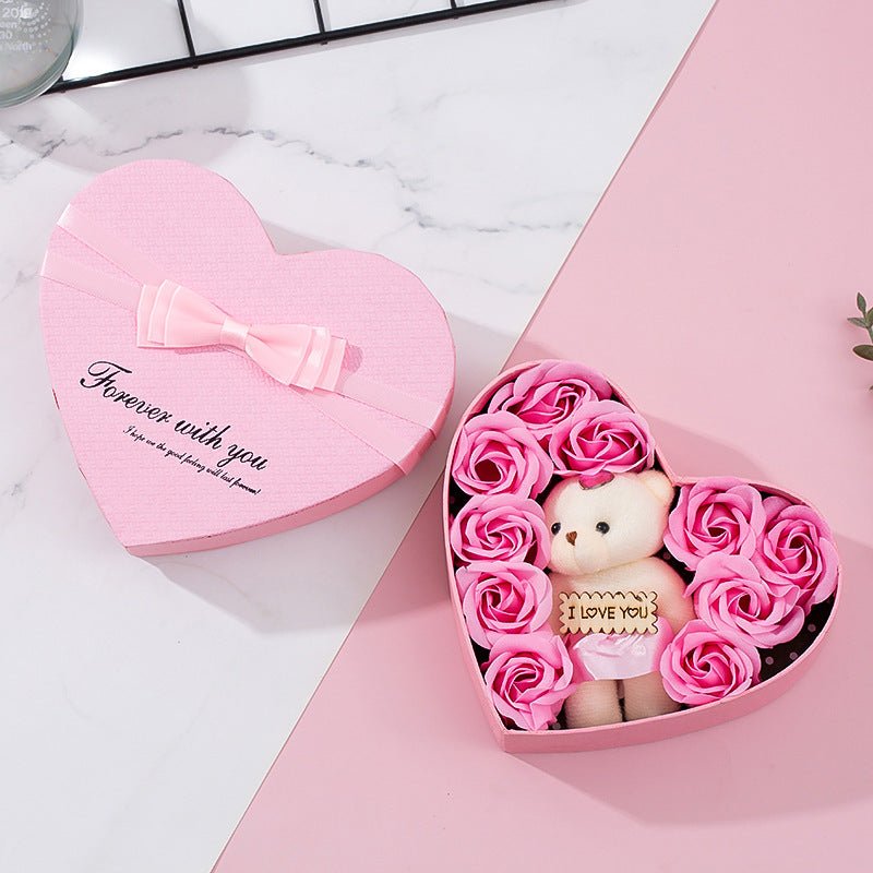 Heart - Shaped Rose Red Gift Box - Cake Pops Parties