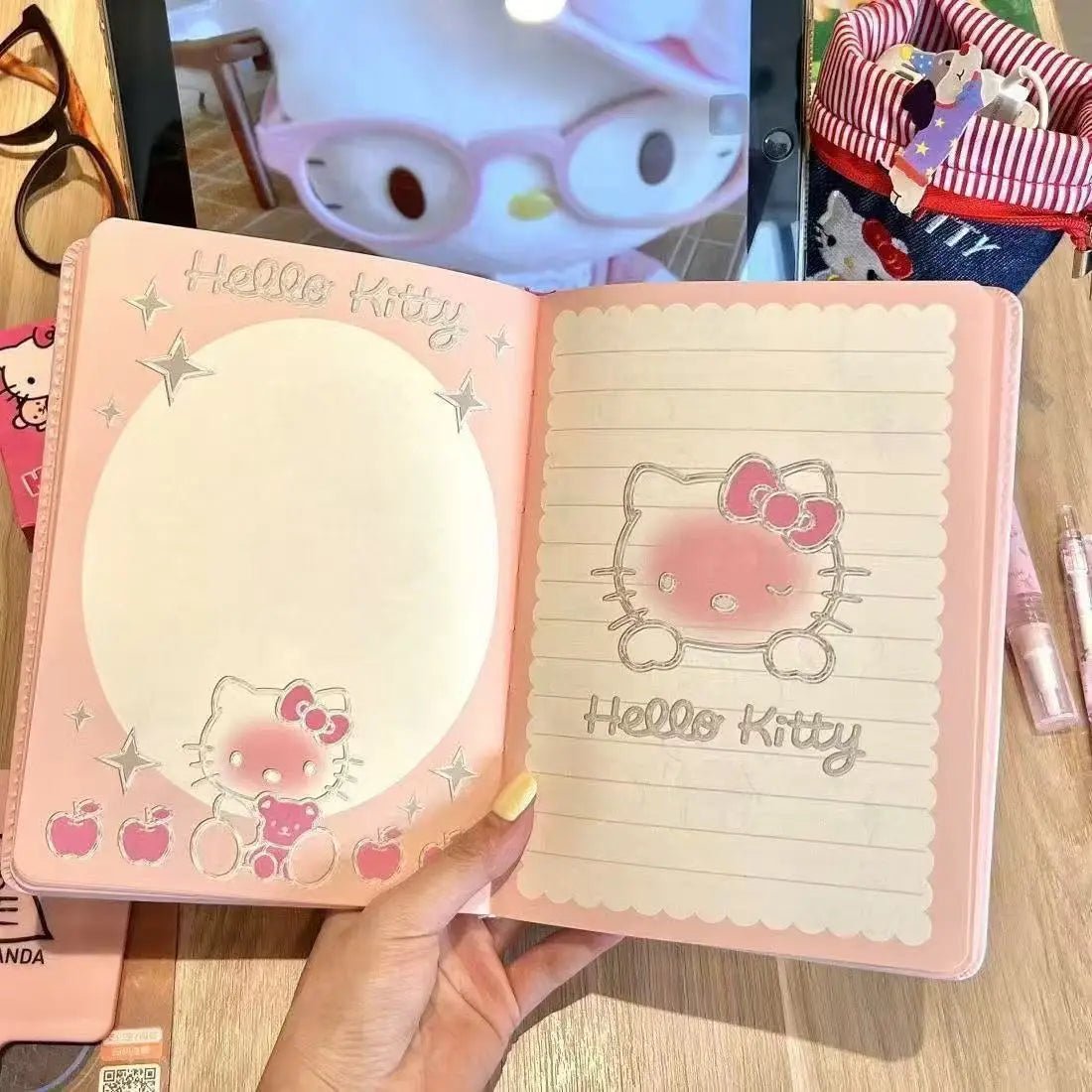Hello Kitty A6 Notebook Cute Student Diary Coloring Pages Gift - Cake Pops Parties