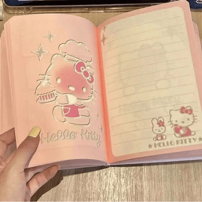 Hello Kitty A6 Notebook Cute Student Diary Coloring Pages Gift - Cake Pops Parties