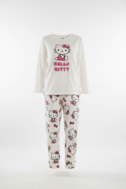 Hello Kitty fleece pyjama set with full-length trousers