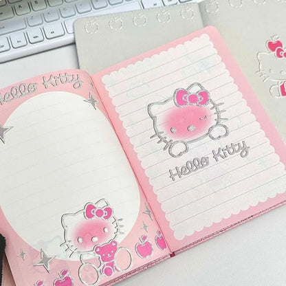 Hello Kitty Journal Thick Paper Colored Pages School Diary Gift - Cake Pops Parties