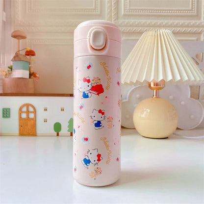 Hello Kitty Kuromi Melody Stainless Thermos Student Bottle - Cake Pops Parties