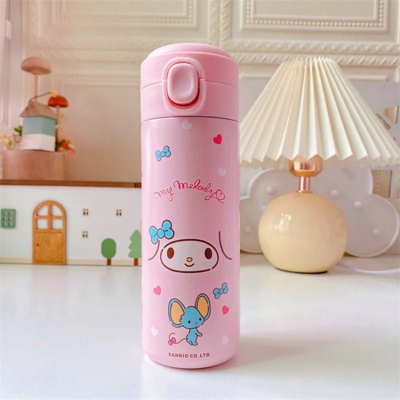 Hello Kitty Kuromi Melody Stainless Thermos Student Bottle - Cake Pops Parties