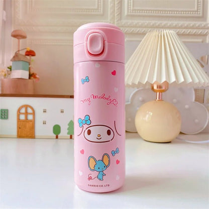 Hello Kitty Kuromi Melody Stainless Thermos Student Bottle - Cake Pops Parties
