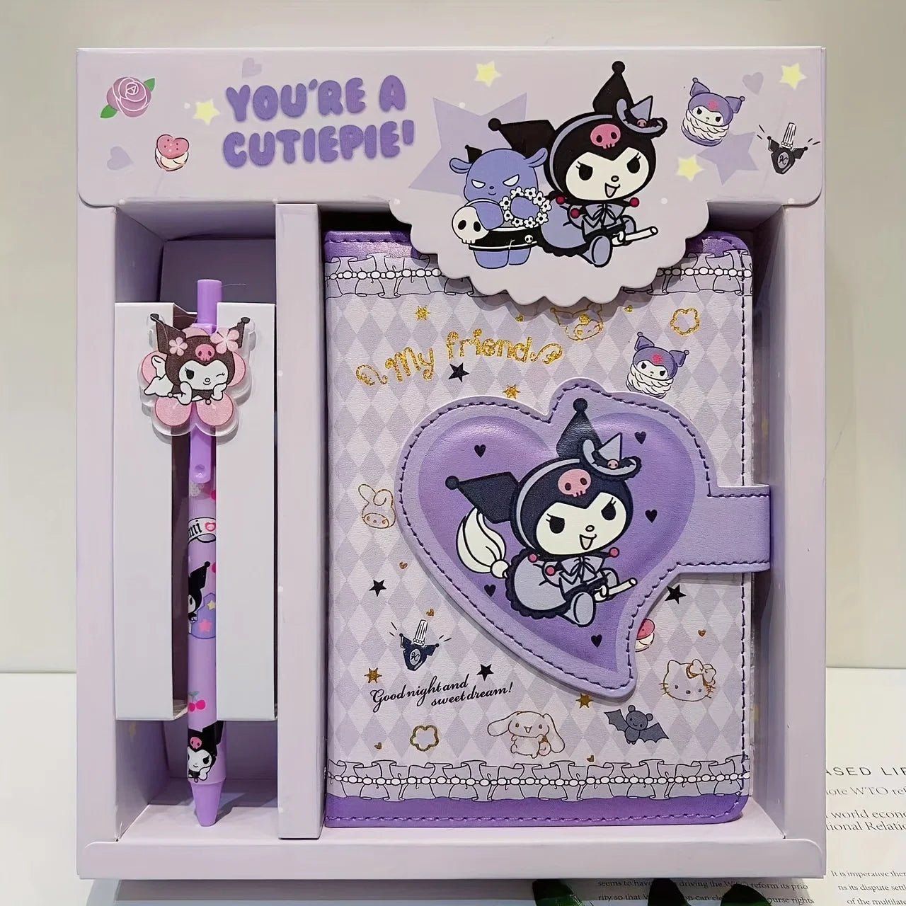 Hello Kitty Kuromi Notebook Cute Stationery Set School Supplies - Cake Pops Parties