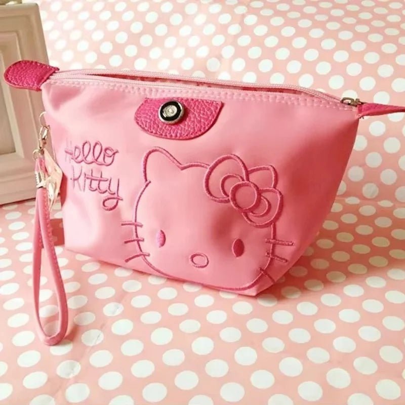 Hello Kitty Makeup Bag | Anime Travel Storage | Waterproof Gift - Cake Pops Parties
