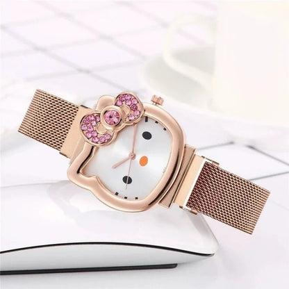 Hello Kitty Sanrio Watch Luxury Casual Quartz Girls Students - Cake Pops Parties
