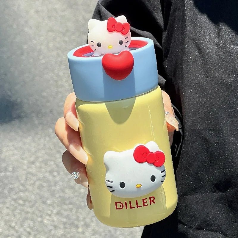 Hello Kitty Tea Cup 200/280ml Leak Proof Steel Insulated Separator - Cake Pops Parties