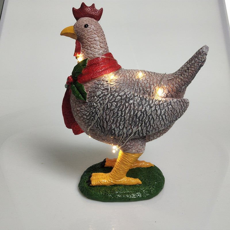 Holiday Chicken Scarf Decoration - Cake Pops Parties