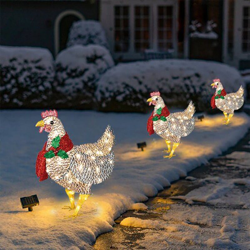 Holiday Chicken Scarf Decoration - Cake Pops Parties