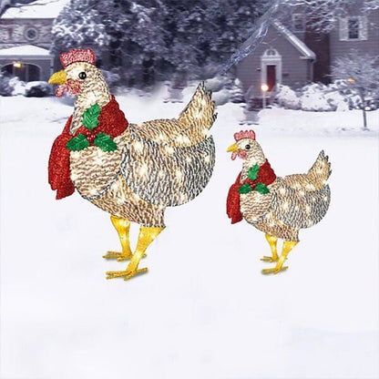 Holiday Chicken Scarf Decoration - Cake Pops Parties