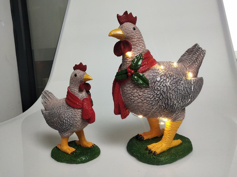 Holiday Chicken Scarf Decoration - Cake Pops Parties