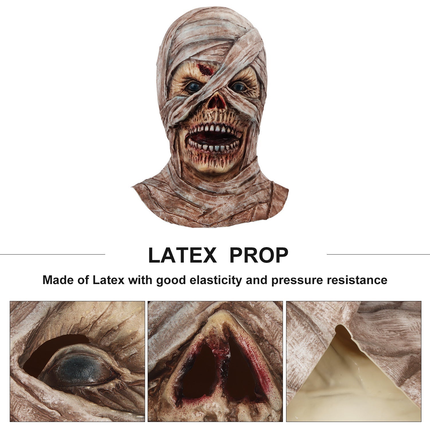 Horror Mummy Halloween Mask - Cake Pops Parties
