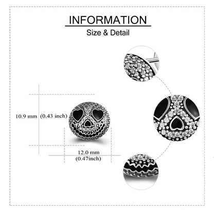 Jack Skellington Silver Earrings - Nightmare Before Christmas - Cake Pops Parties