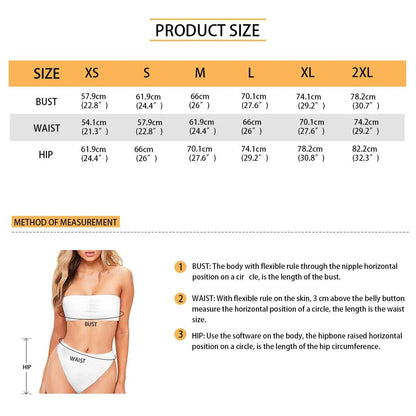 Jamaica Flag Push Up Bandeau Bikini Set | Sexy Two Piece Swimsuit - Cake Pops Parties