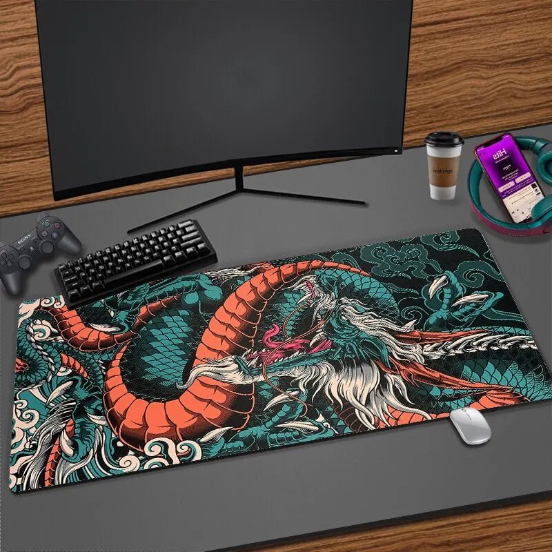 Japanese Dragon Anime Gaming Mousepad XXL - Cake Pops Parties