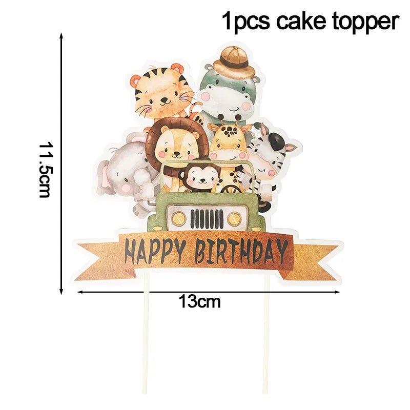 Jungle Safari Party Supplies Set - Cake Pops Parties
