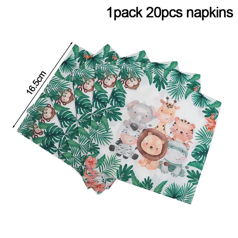 Jungle Safari Party Supplies Set - Cake Pops Parties