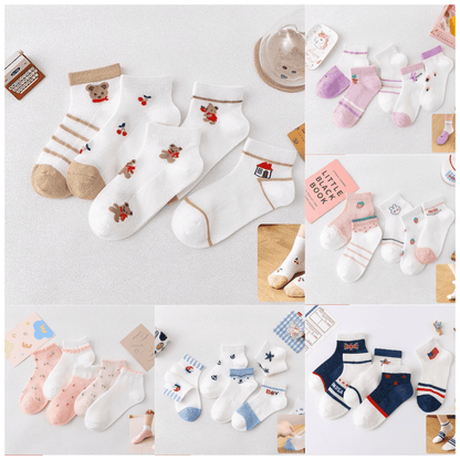 Kids' Breathable Cotton Short Socks - Cake Pops Parties