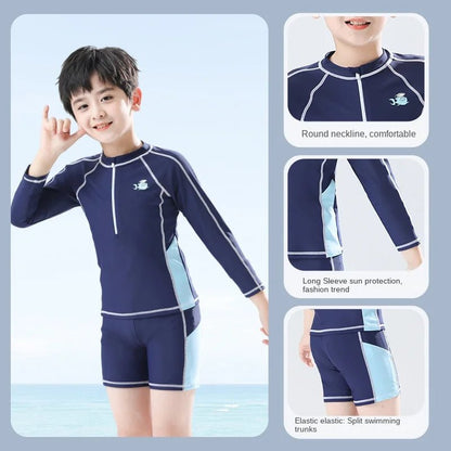 Kids Cartoon Split Swimsuit | UV Sun Protection Quick - Dry Summer Wear - Cake Pops Parties