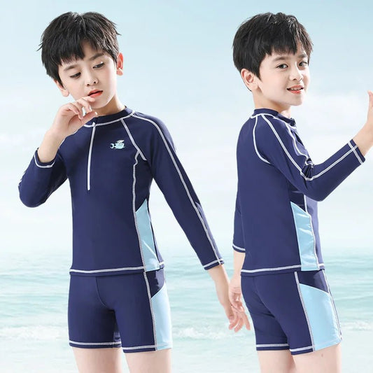 Kids Cartoon Split Swimsuit | UV Sun Protection Quick - Dry Summer Wear - Cake Pops Parties