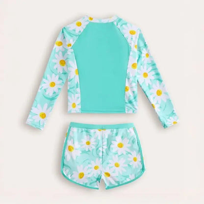 Kids Swimsuit Two Piece | Girls Shorts with UV Protection | Beachwear - Cake Pops Parties