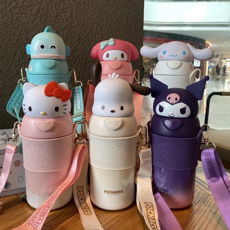 Kuromi Hello Kitty 560ml Thermos Stainless Steel Vacuum Flask - Cake Pops Parties