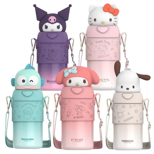 Kuromi Hello Kitty 560ml Thermos Stainless Steel Vacuum Flask - Cake Pops Parties
