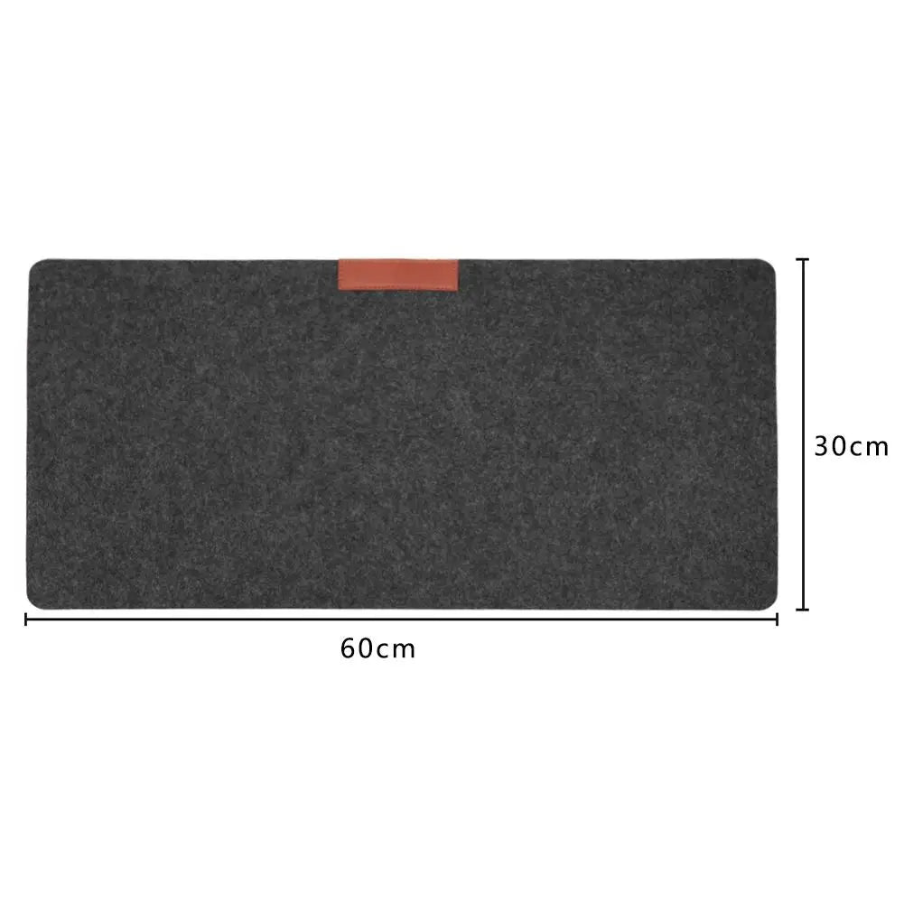 Large Office Desk Mat - Modern Wool Felt Mouse Pad - Cake Pops Parties