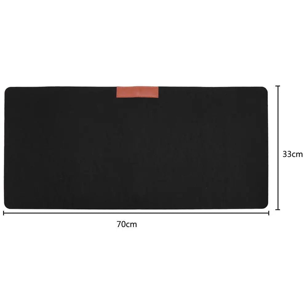 Large Office Desk Mat - Modern Wool Felt Mouse Pad - Cake Pops Parties