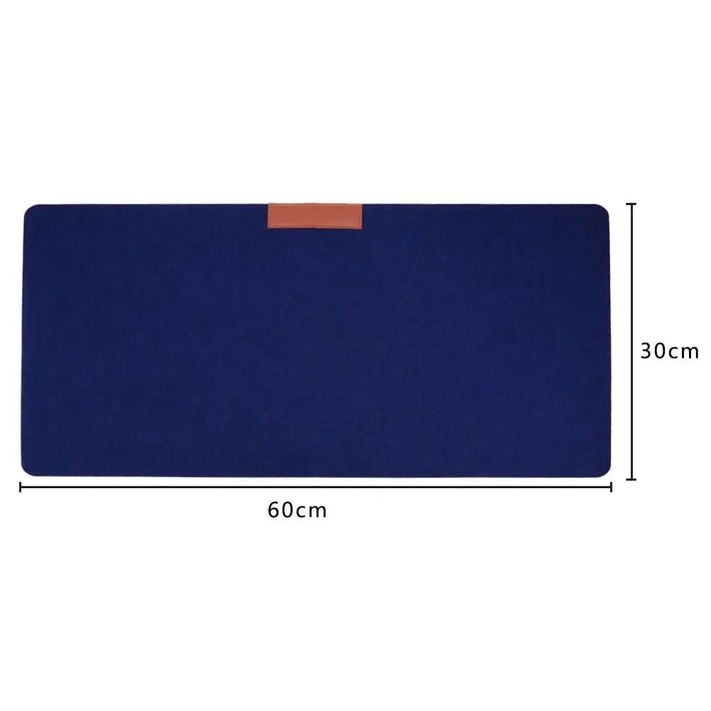 Large Office Desk Mat - Modern Wool Felt Mouse Pad - Cake Pops Parties