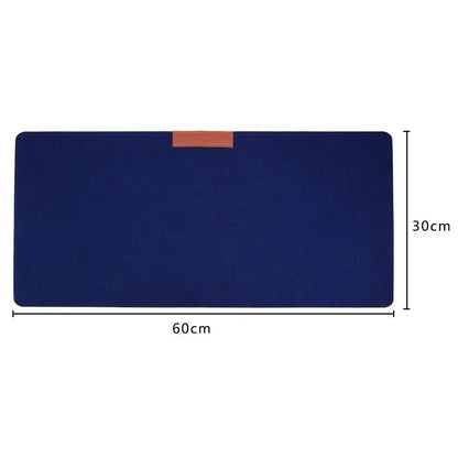 Large Office Desk Mat - Modern Wool Felt Mouse Pad - Cake Pops Parties