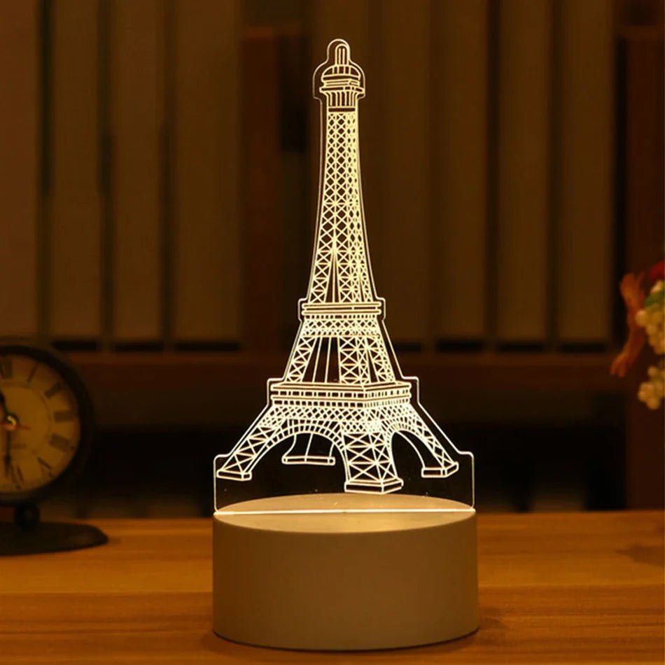LED 3D Acrylic USB Night Light - Cake Pops Parties