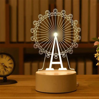 LED 3D Acrylic USB Night Light - Cake Pops Parties