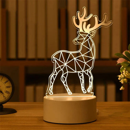 LED 3D Acrylic USB Night Light - Cake Pops Parties