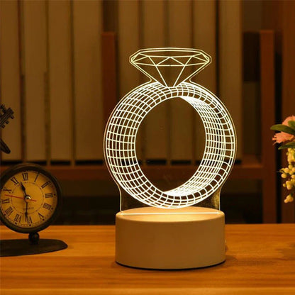 LED 3D Acrylic USB Night Light - Cake Pops Parties