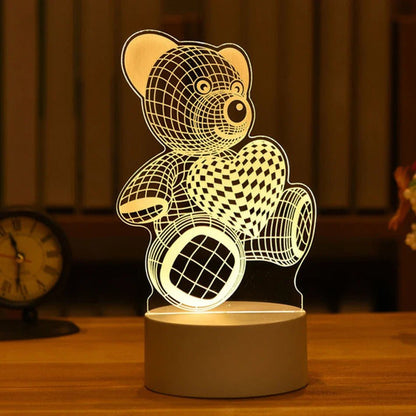 LED 3D Acrylic USB Night Light - Cake Pops Parties