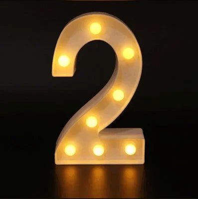 LED Alphabet Letter Lights - Cake Pops Parties