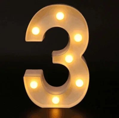 LED Alphabet Letter Lights - Cake Pops Parties